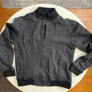 Bonobos Men’s Slim Fit Full Zip Sweater Size Medium Black Cotton Blend